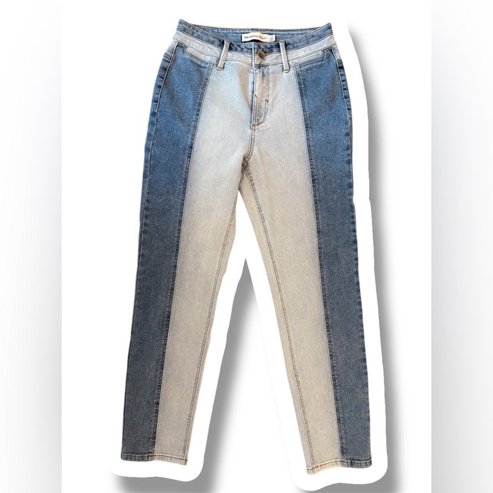 Chic Two-Tone Denim Jeans